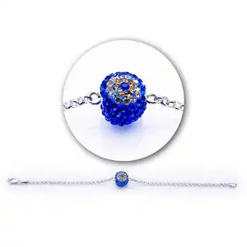 

KUTAYDAN 925 Sterling Silver Evil Eye Ball Women Bracelet