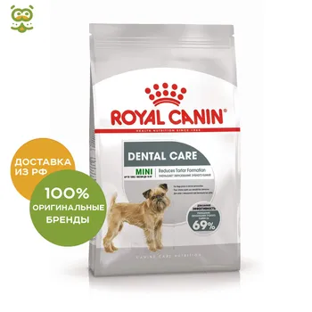

Royal Canin mini dental care dog food small breeds with enhanced sensitivity teeth, chicken, 3 kg.