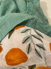 Elinfant-edredón de algodón de muselina lavable para bebé recién nacido, Toalla de baño de gasa blanca y negra, 2 uds.