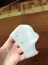 2 uds nuevo de silicona calcetines para el cuidado de los pies hidratante Gel tacón Delgado calcetines con agujero roto pie protectores de cuidado de la piel cuidado de los pies herramienta de