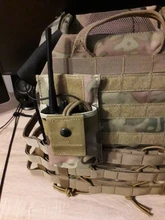 Funda táctica para walkie-talkie CQC 1000D, cinturón de cintura, bolsa para Radio Molle