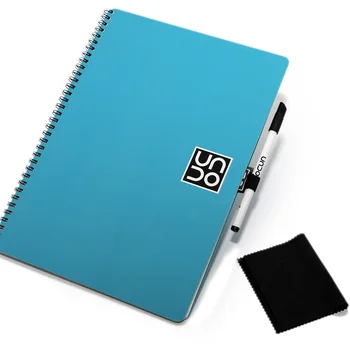 

Book exercise book with 6 WHITEBOARD erasable 24x17 cm notepad notes storage reusable