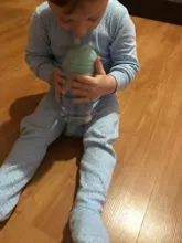 Botella de paja de agua potable con dibujos de animales para niños, Bola de gravedad, taza de bebé con correa para el hombro