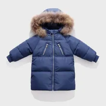 Куртка с капюшоном; зимняя детская Меховая зимняя куртка; теплая зимняя одежда для детей; русская зимняя одежда для мальчиков и девочек