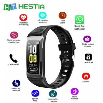 

R10 Smart Band Fitness Bracelet Waterproof Heart Rate Calories Monitor Pedometer Blood Pressure 1.14" Screen Smart Bracelet