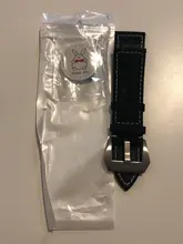 Correa de reloj de cuero Vintage, 18mm, 20mm, 22mm, 24mm, esmerilada, hecha a mano, gruesa, Correa con líneas, accesorios de reloj, 7 colores, nuevo estilo