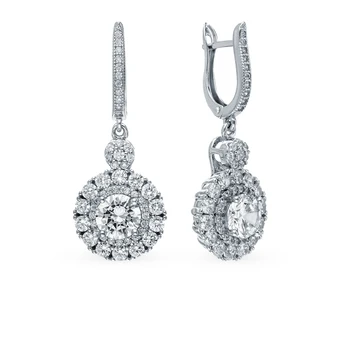 

Silver earrings with cubic zirconia sunlight sample 925