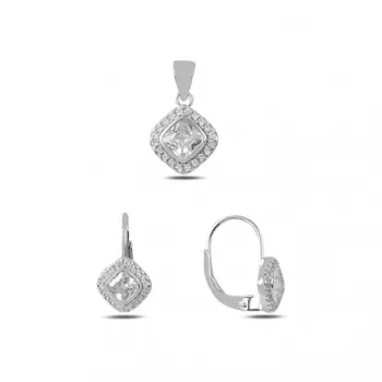 

Angemiel 925 Silver Zircon Stone Set