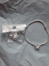 Pulsera de cadena de hueso de serpiente, certificado 100%, suave/lisa de 3mm, de plata 925 original, apta para cuentas/abalorios, hecha a mano, brazalete base