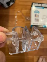 Soporte de tubo de cristal lirio para acuario, accesorio de filtro de paisaje fijo, gancho, soporte de ajuste, entrada salida, manguera de agua, 1 ud.