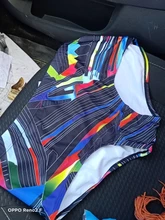 Azul Flor de impresión de los hombres nadar breve Bikini Gay baño impermeable bañador de natación surf playa pantalón Sexy traje de pantalones cortos