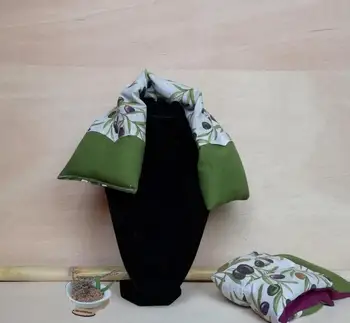 

Sack thermic de seads microwave with crushed bones from olives