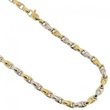 

Yellow Gold Filled Men 'S Necklace and White 803321717789