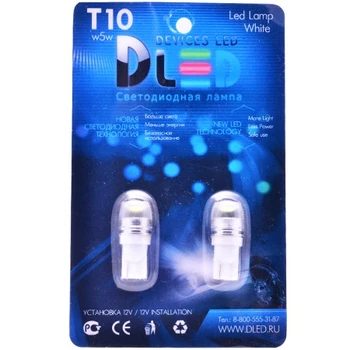 

1pcs LED Car Lamp T10 - W5W - SMD3535 + lens