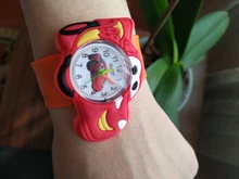 Reloj de dibujos animados para niños, cronógrafo con cinta de silicona, mesa con parches, regalo para niños y estudiantes, 2020