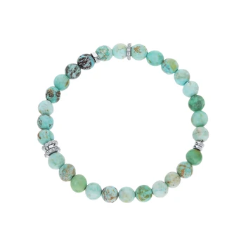 

Silver Bracelet with turquoise sunlight sample 925