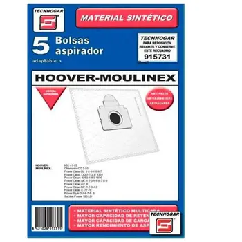 

Replacement Bag for Vacuum Cleaner Tecnhogar 915731 (5 Pcs)