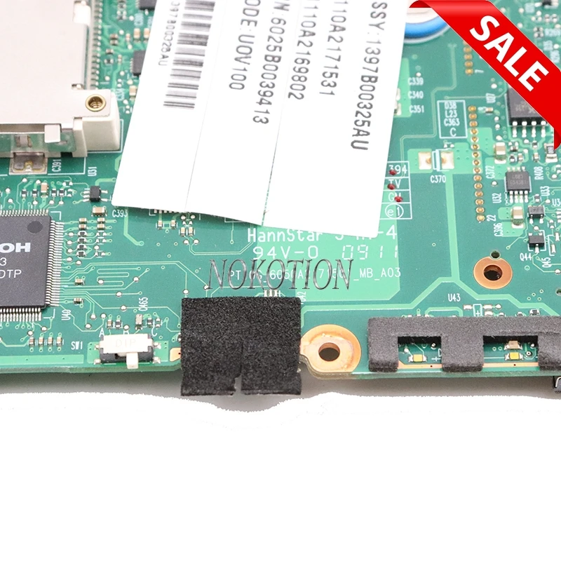 Материнская плата NOKOTION V000125810 V000126450 для ноутбука Toshiba Satellite A300 A305 материнская GM45 DDR2