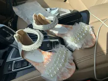 Zapatos de princesa para niñas, sandalias de moda para chicas, zapatos de diseño único, color morado, rosa y blanco, novedad de verano