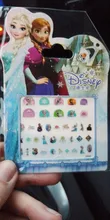 Niñas congelados elsa y Anna maquillaje juguetes pegatinas de uñas Disney nieve blanca princesa Sophia Mickey Minnie a los niños pendientes juguetes de pegatinas