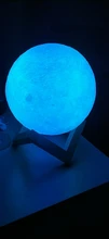 Moon-Lamp Globe Night-Light Bedroom 3d-Print Home-Decor Children Gift Creative Galaxy