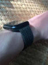 Correa trenzada Solo para Apple Watch, banda de 44mm, 40mm, 38mm, 42mm, pulsera de tela elástica de nailon serie iWatch 3 4 5 Se 6