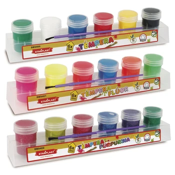

Starplast tempera paint liquid, water Base paint, 250ml, washable for parties, Students art, Artístas