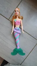 Muñecas de sirena de 11,5 pulgadas hechas a mano, rosa y verde, juguetes para niños para Barbie, el mejor regalo de cumpleaños DIY para niña