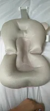 Alfombrilla de bañera para ducha de bebé, asiento de bañera antideslizante, de apoyo, soporte de seguridad de baño, cojín plegable suave