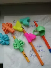 Lápiz para escribir para niños, soporte para bolígrafo de silicona para aprender a practicar, dispositivo para corregir postura, 3 uds.