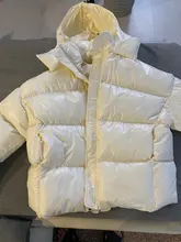 Womens Puffer Jacket Parkas Hooded-Coat Outwear Harajuku Korean-Fashion Winter