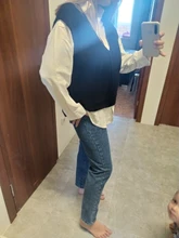 White Blouse Official-Tops Green Shirt Spring-Pocket Oversized Blusas Long-Sleeve Lizkova