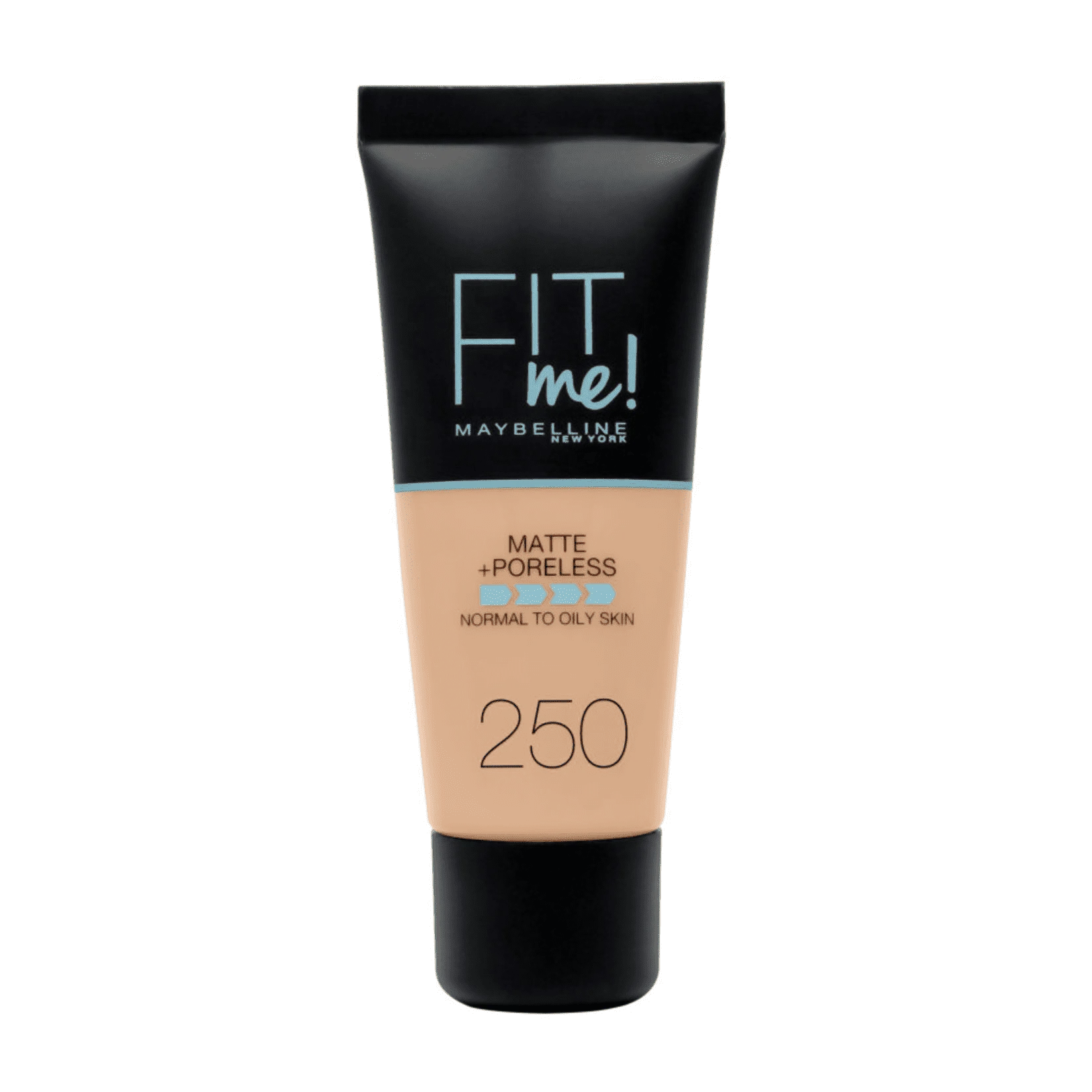 Maybelline New York Fit Me матовый+ беспористый тональный крем для лица всех цветов цвета слоновой кости - Цвет: 250