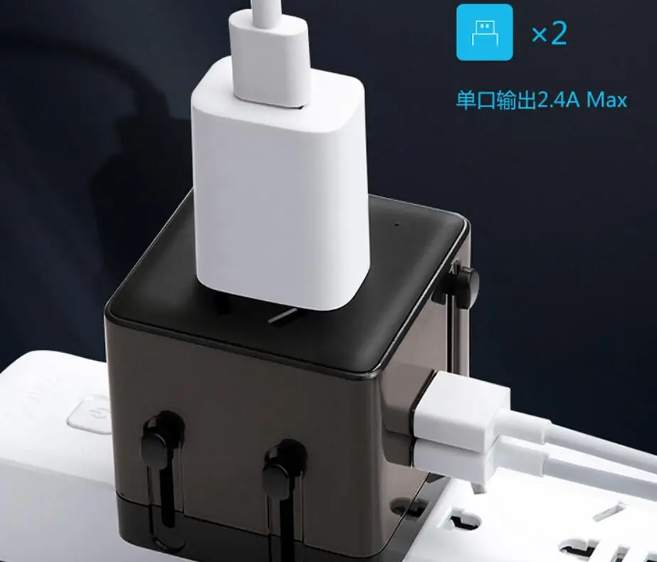 BULL socket global travel USB converter 5V 2.4V/travel converter/conversion plug/European American Australian standard British