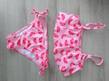 1 ~ 14Y chicas traje de baño de alta calidad niñas traje de baño dos piezas set de Bikini de niños Biquini Infantil traje de baño para children-ST108mix