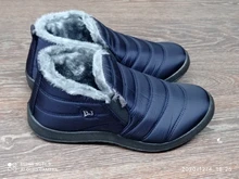 Hombres botas ligero zapatos de invierno para hombres botas nieve calzado de invierno de talla grande 47 Slip On Unisex tobillo botas de invierno