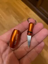 Herramienta de corte de acero inoxidable multifunción EDC, Mini herramienta portátil colgante de llavero, cuchillo de cápsula, herramienta de corte pequeña