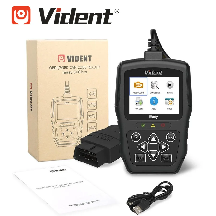 VIDENT iEasy300Pro easy300 Pro OBDII/EOBD считыватель кодов и неисправностей|Считыватели сканеры| |