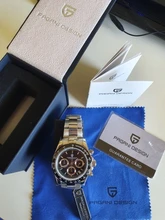 PAGANI Design-Reloj de cuarzo deportivo para Hombre, cronógrafo de lujo, de acero inoxidable, zafiro, resistente al agua, nuevo, 2021