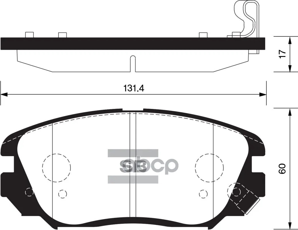 Колодки Тормозные Opel Insignia 08-/Saab 9-5 10- R16" Передние Sangsin Brake Sp1402 Sangsin brake арт. SP1402