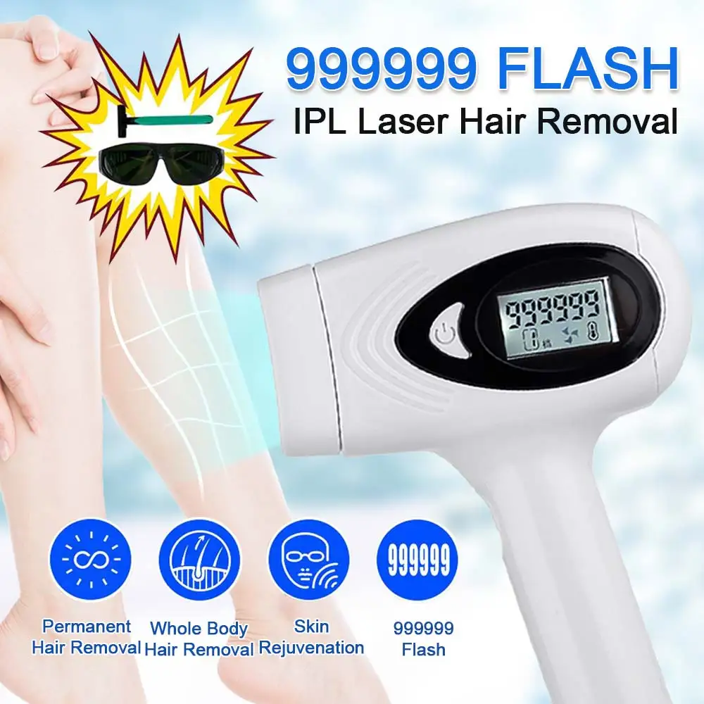 

999999 flash IPL laser hair removal machine laser epilator hair removal Device permanent bikini trimmer depilador a laser women