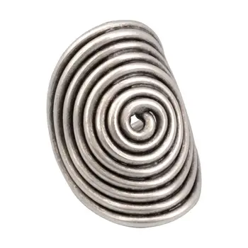 

Women's ring oversized bent circle (53532)