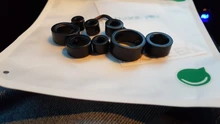 Localizador de taladro de carpintería, broca de taladro, collares de parada de profundidad, posicionador de anillo, broca de taladro de madera, 3-16mm, 8 uds.