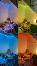 Tiras de luz LED WIFI RGB 5050, funciona con el asistente de Google Alexa, aplicación de teléfono, Color, 24V, TV, ordenador, dormitorio, Luces Led con Bluetooth
