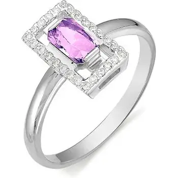 

Alcor ring with amethyst and cubic zirconia