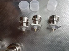 Conector adaptador de RF Coaxial de alta calidad, 1 Uds. N Hembra 4-brida con agujeros PTFE, montaje de panel de soldadura