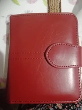 Cartera corta de PU para mujer, monedero pequeño rojo con cremallera y botón, monedero con bolsillo para monedas, gran oferta