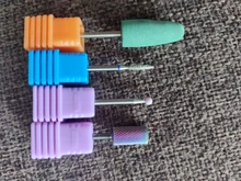 HYTOOS-broca de corindón rosado para uñas, cortadores para manicura, 1 unidad, 3/32