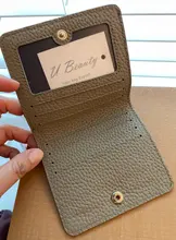 Wallet Ladies Card-Holder Cowhide Genuine-Cow-Leather Fashion Simple Slim New-Arrival