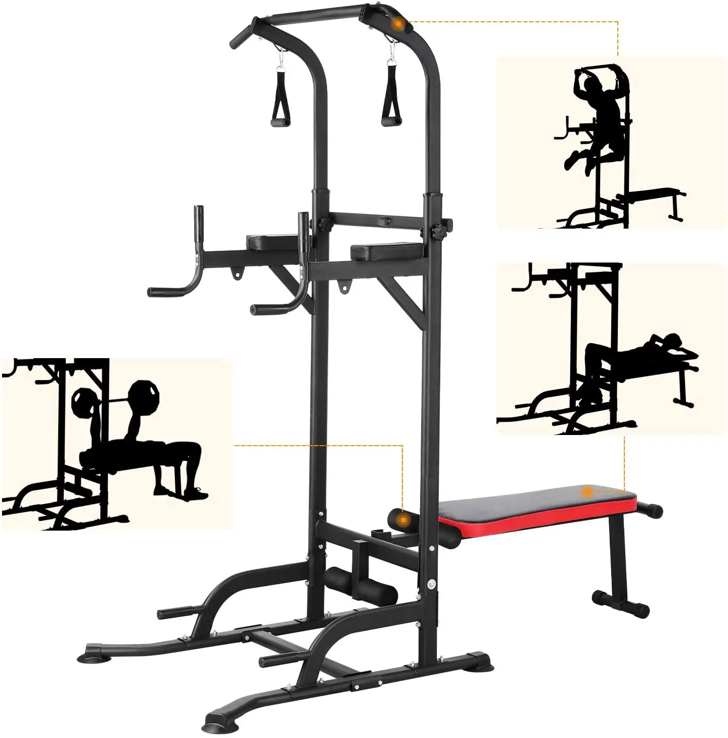 Portable Pull Dip Station Gym Bar Power Tower | Gym Equipment Dip Station Power - Aliexpress